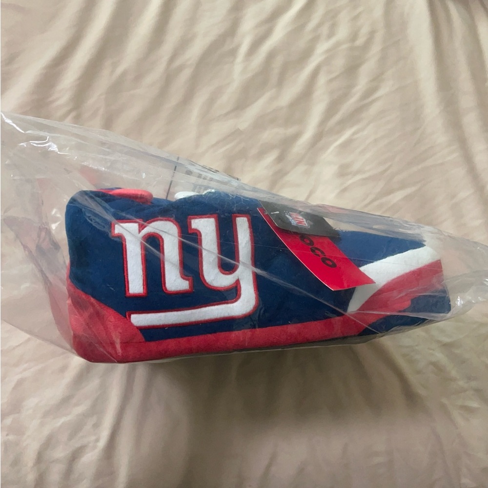 NY Giants Fluffy Slippers